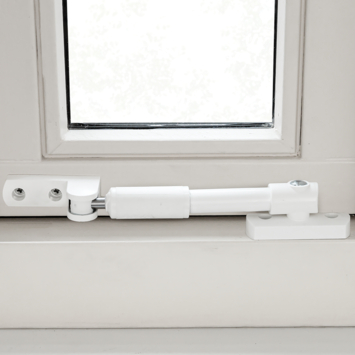 AXA telescopische raamuitzetter wit 20 cm buitendraaiend