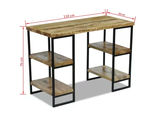 Bureau en bois de manguier 110 x 50 x 76 cm
