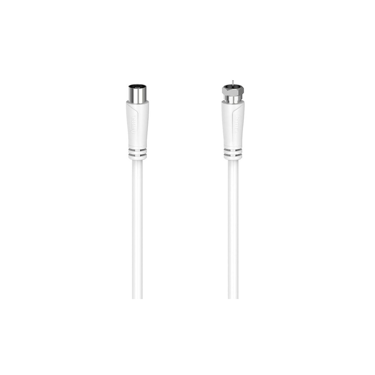 Hama SAT F-Coax 90dB antennekabel (hvit, 3m)