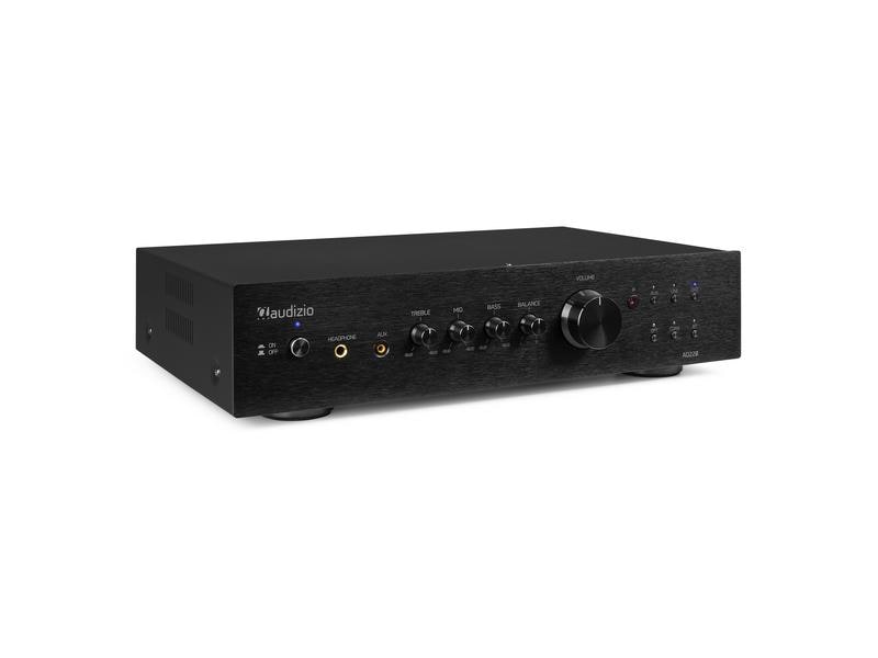 Audizio Stereo-Verstärker AD220B Schwarz Vielseitiger 2-Kanal-Verstärker mit grosser Funktionalität