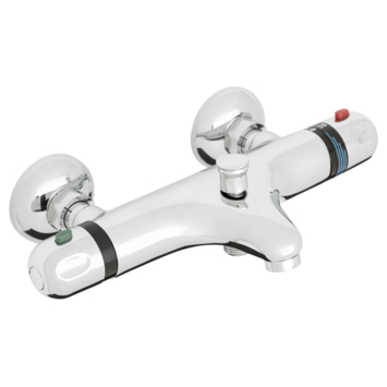 Handson Diane thermostatische badkraan met omstelling chroom 15cm