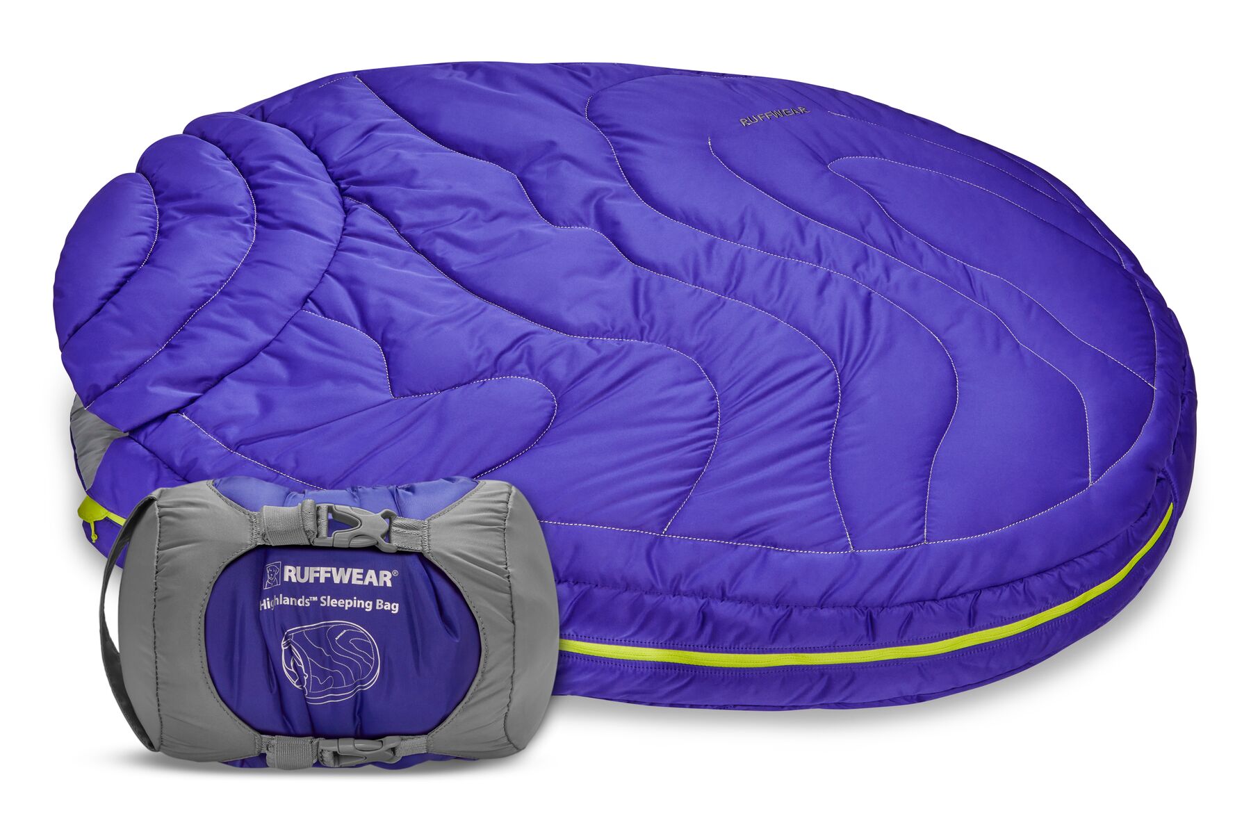 Sac de couchage pour chien highlands™ portable, léger et compressible. Couleur: huckleberry blue (bleu/ pourpre) taille: m