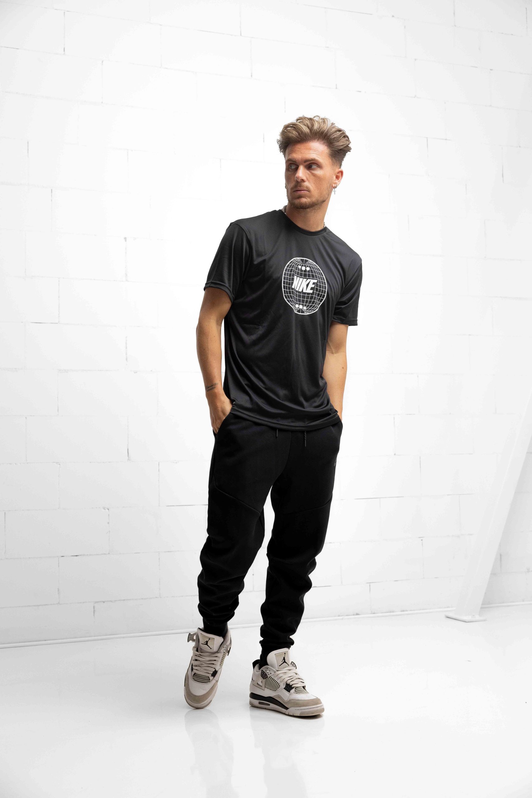 Nike Swim Bicoastal Hydroguard T-Shirt Heren Zwart
