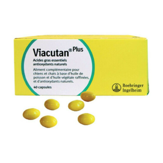 Viacutan Plus spécial pelage Compléments alimentaires pour chiens et chats