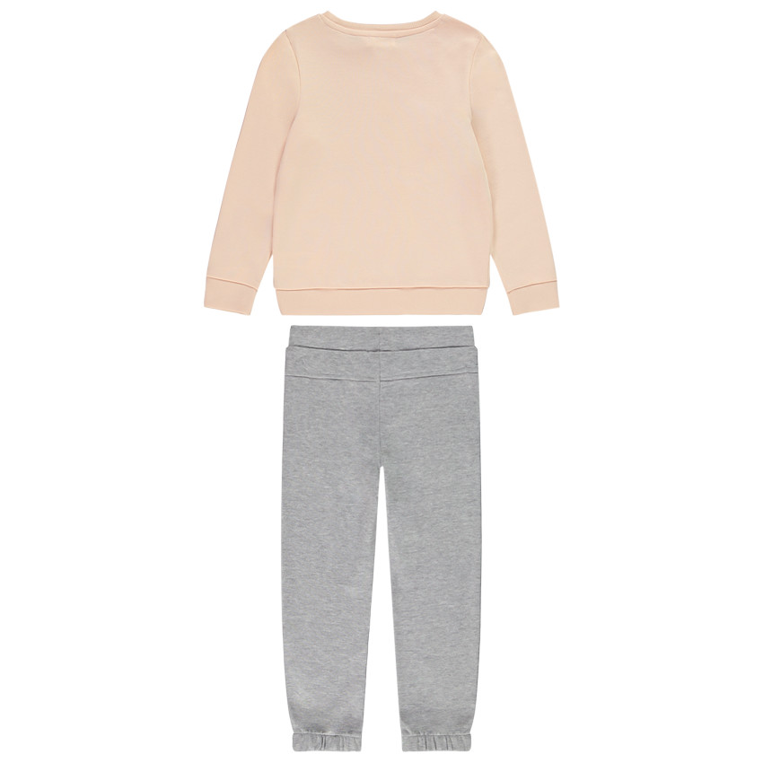 Ensemble en molleton sweat print poires + jogging pour fille