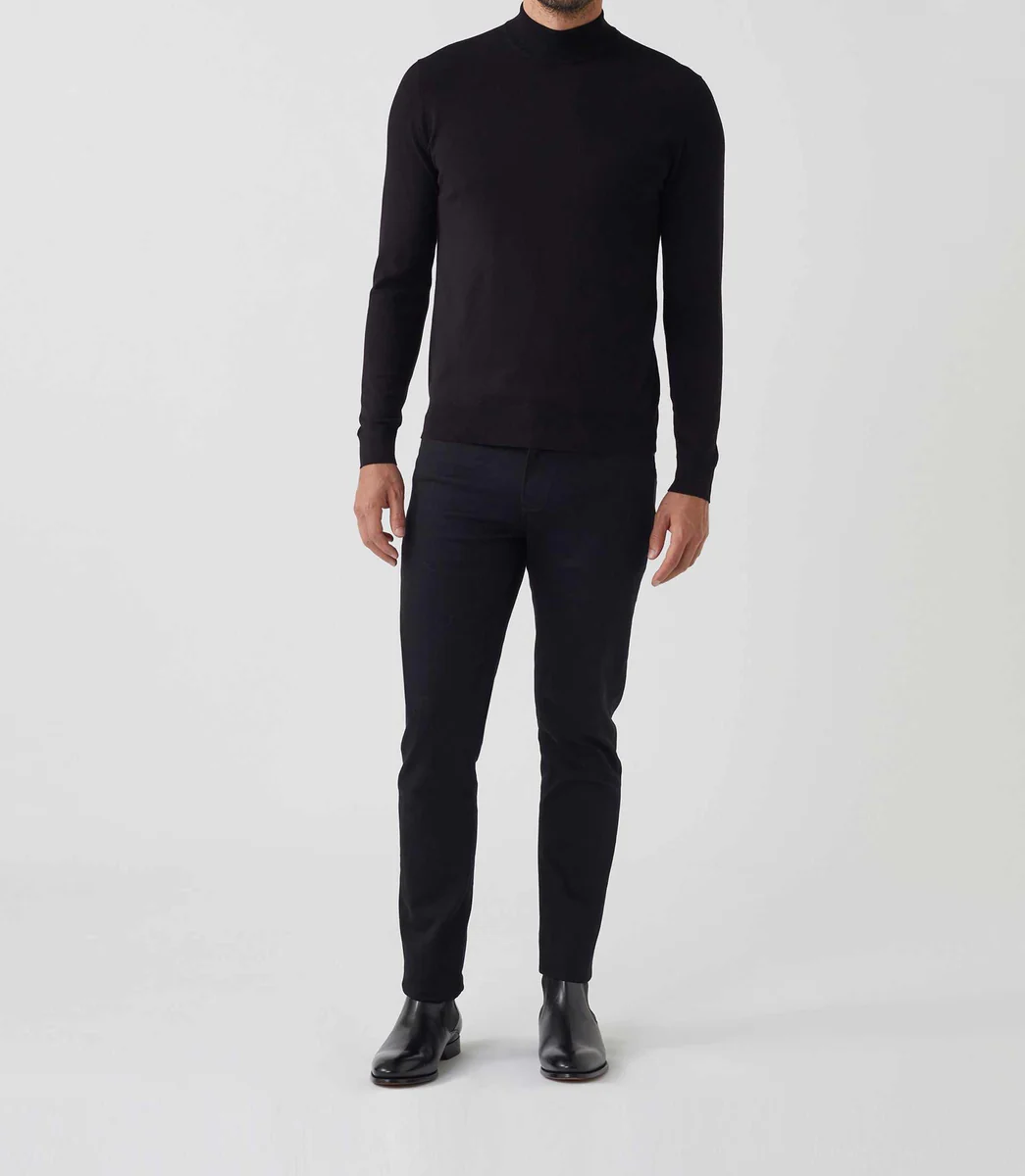 Pull col montant noir 