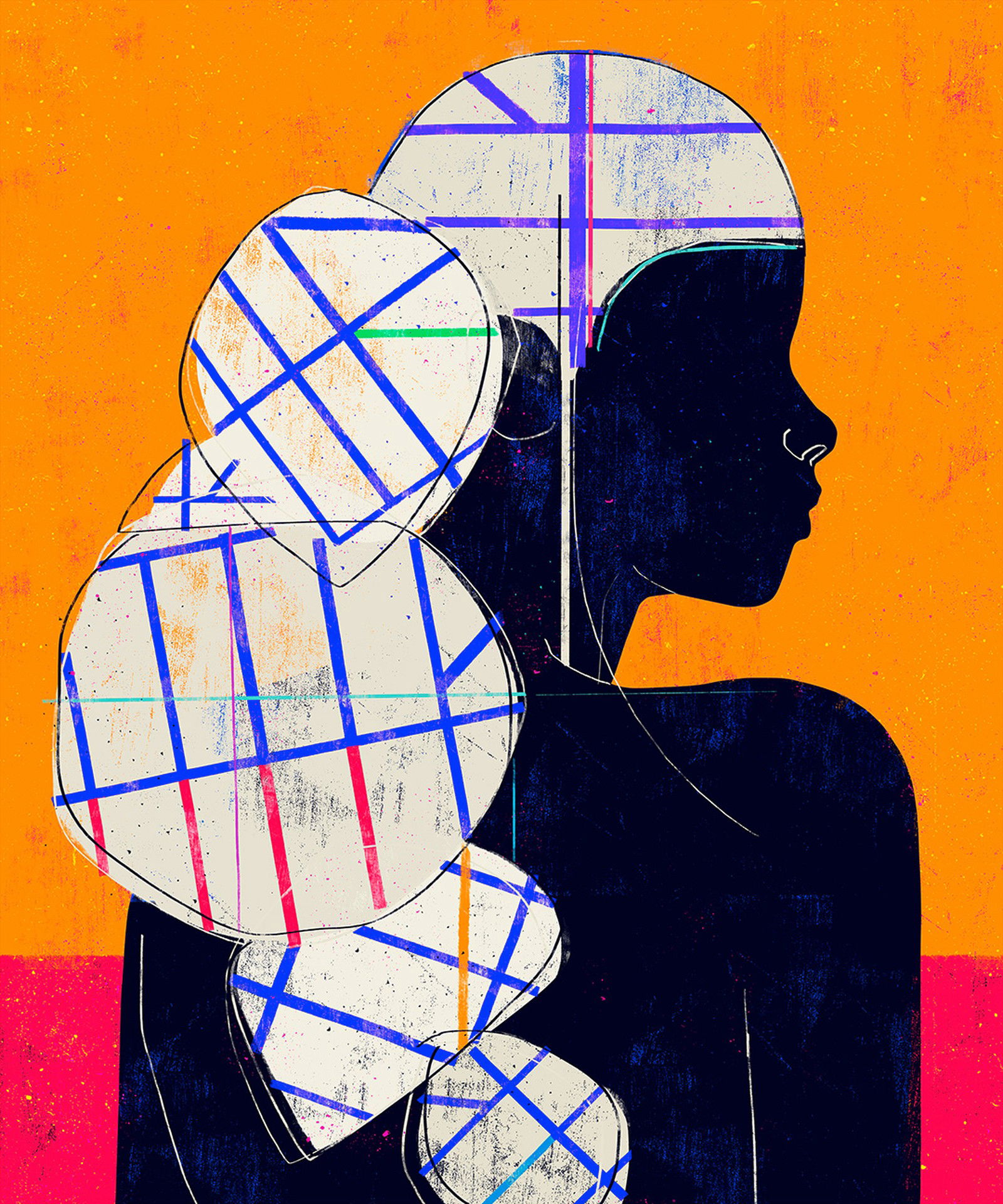 Line Tissue Woman by Luciano Cian - Limited Edition. Edition of: 150. Signed.