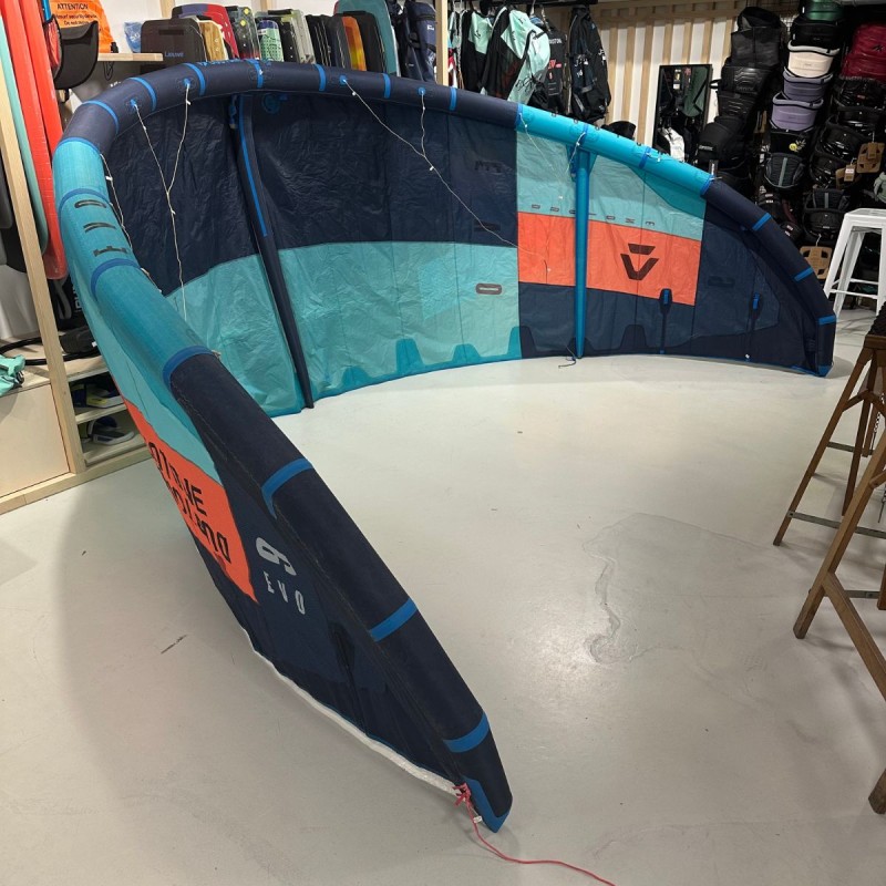 Aile kitesurf occasion Duotone Evo 2019 9m - Bleu - The Corner Shop