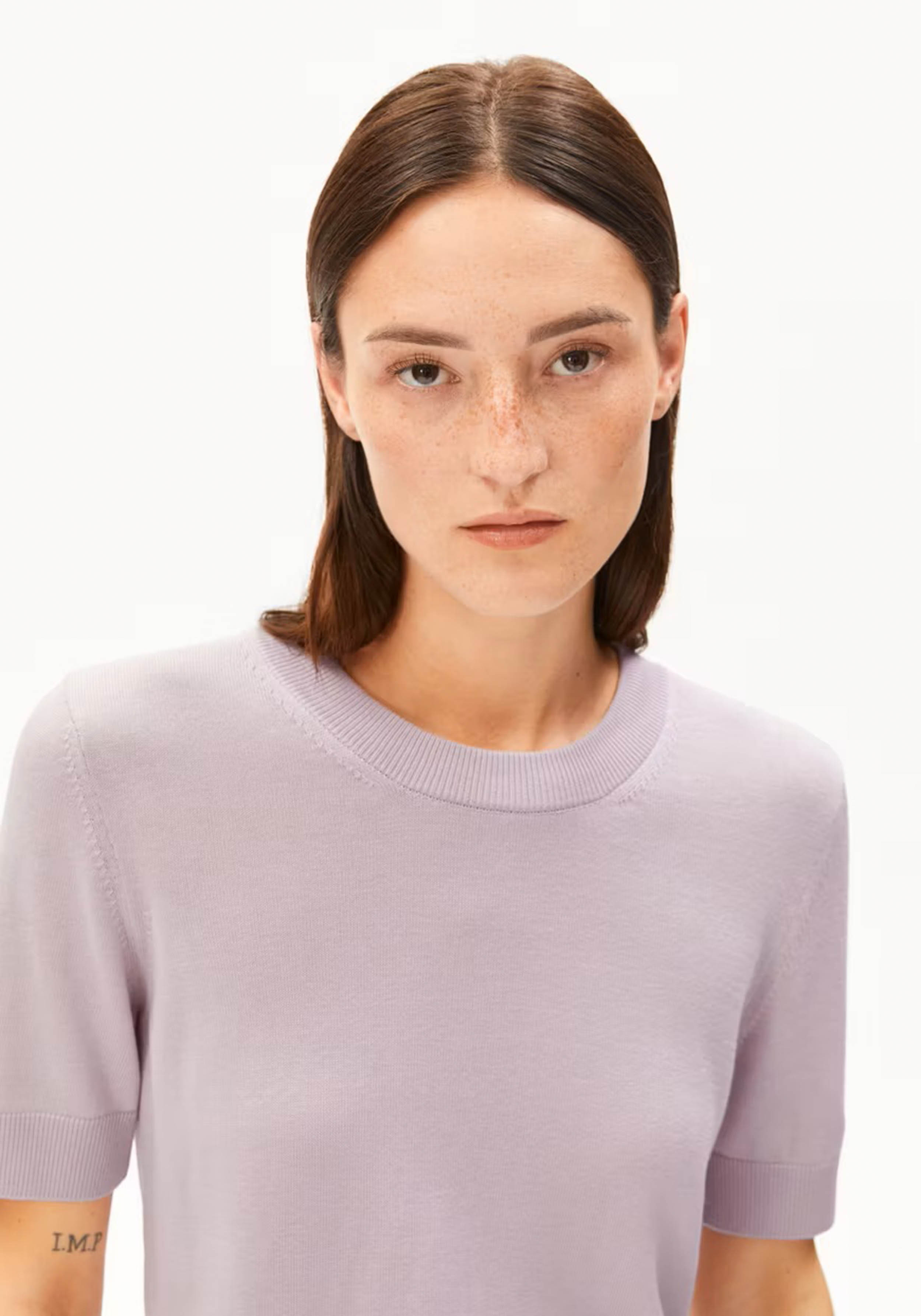 Armedangels Stick-T-Shirt Siljiaas Ice Grape