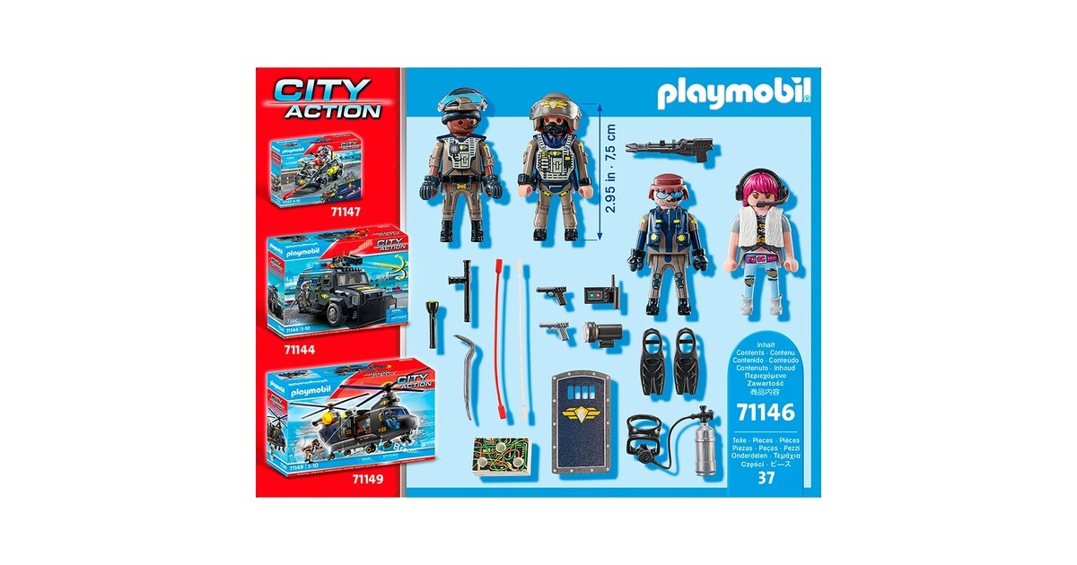 PLAYMOBILCity Action SWAT-Figurenset Constructiespeelgoed