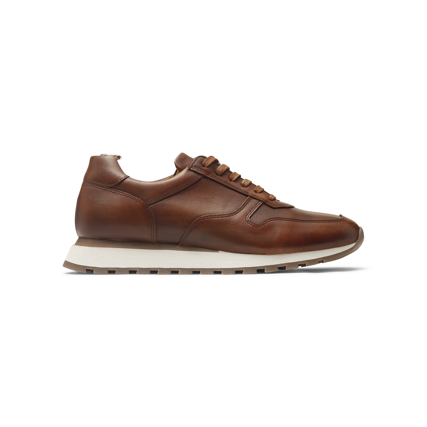 Jacky-Sneakers / basket en cuir marron