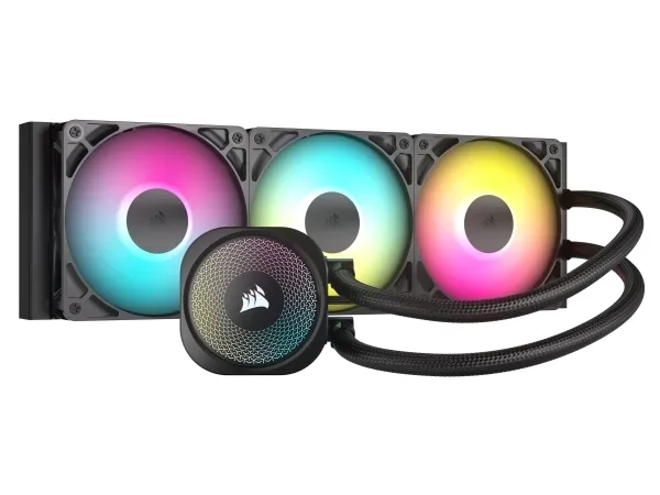 CORSAIR Nautilus 360 RS ARGB - Processors flydende kølesystem - Radiatorstørrelse: 360 mm - (for: LGA1851, LGA1700, AM5, AM4) - kobber - 120 mm