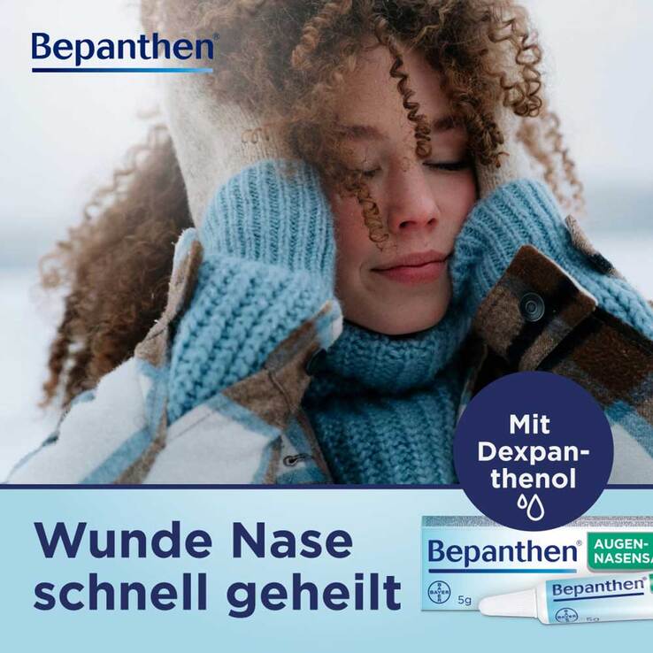 Bepanthen Augen- und Nasensalbe zur Förderung der Wundheilung, 10 g
