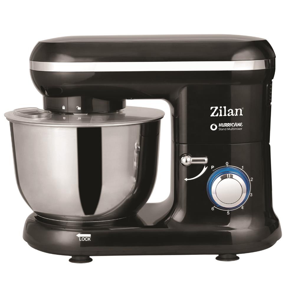 Zilan Küchenmaschine 1000W 6 Geschwindigkeitsstufen Pulsfunktion 4,5L