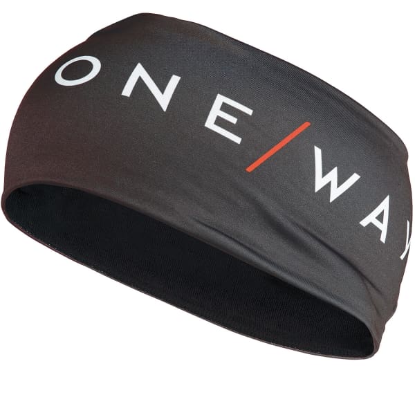 Bandeau ski de fond ONE WAY HEADBAND LIGHT ASPHALT GREY/FLAME