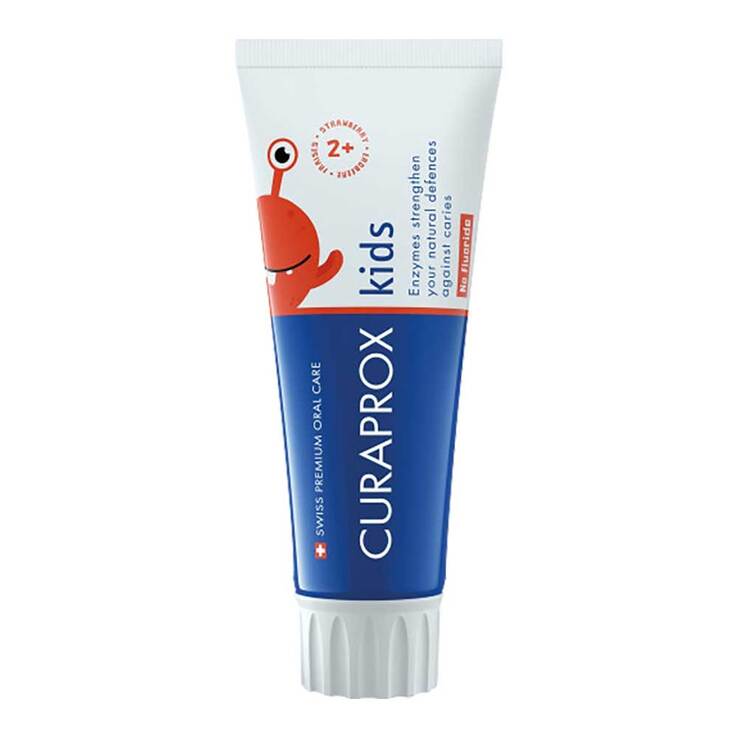 Curaprox kids Zahnpasta Erdbeere ab 2 Jahre 0ppm, 60 ml