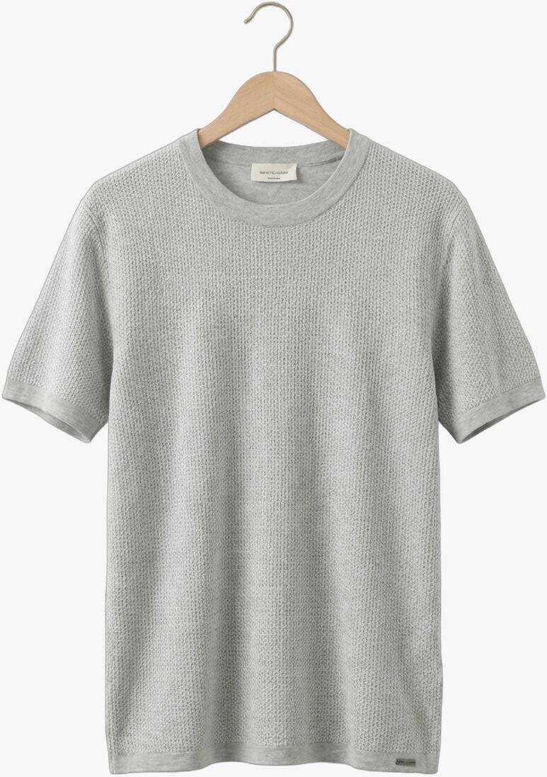 beige gentiluomo t-shirt round neck ss
