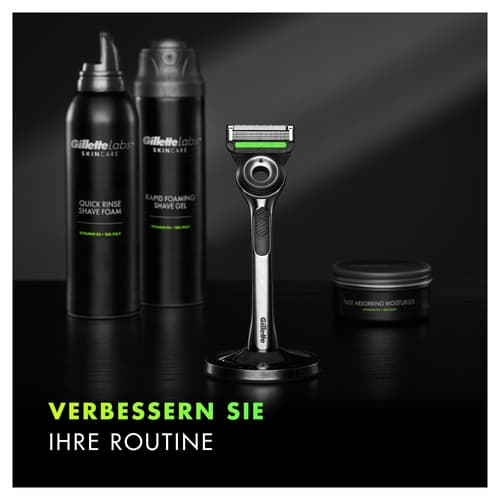 Gillette Labs, Rasierer mit Reinigungs-Element, 1 Handstück 1 Ersatzklinge, TESTSIEGER VON GILLETTE BEI STIFTUNG WARENTEST