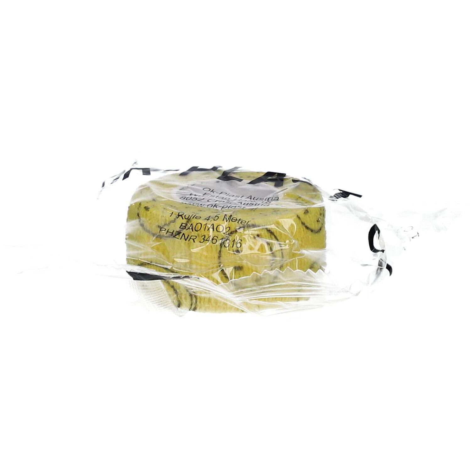 OK-Plast 4,5 m x 2,5 cm gelb-smiley