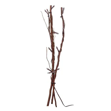 Idena Lichterzweig mit 12 warm weißen LED, 40 cm, braun