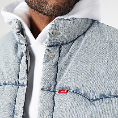 Doudoune Sans Manches A5634 Bleu Wash