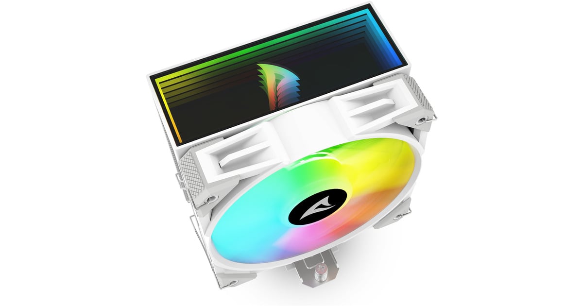 SharkoonA40 RGB CPU-koeler  (Wit, 4-pins PWM fan-connector)