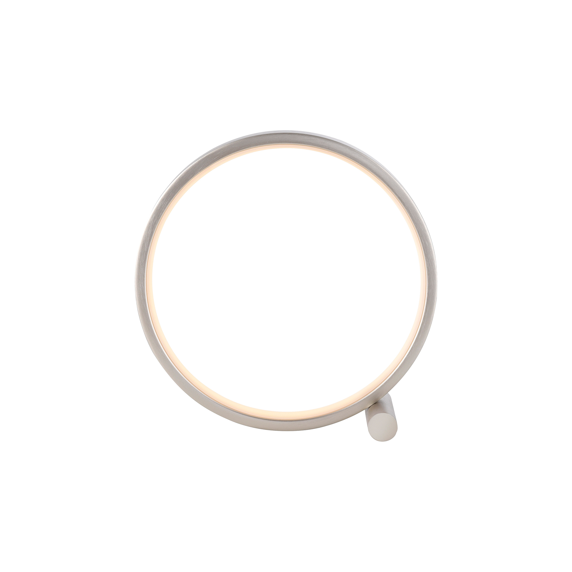 LED-Tischleuchte - silber - Ø 25 cm