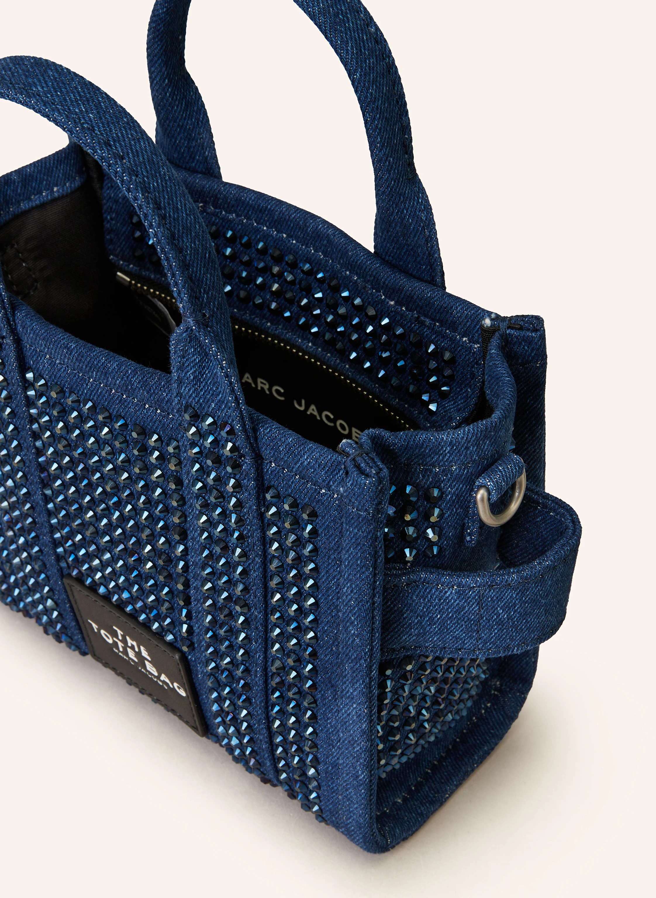MARC JACOBS Umhängetasche TOTE BAG CRYSTAL mit Schmucksteinen