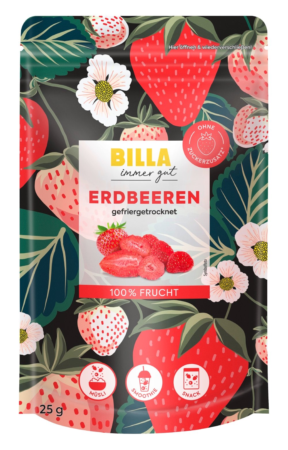 BILLA Erdbeeren gefriergetrocknet