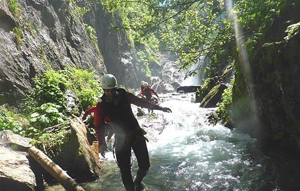 Canyoning im Ötztal an der Auerklamm