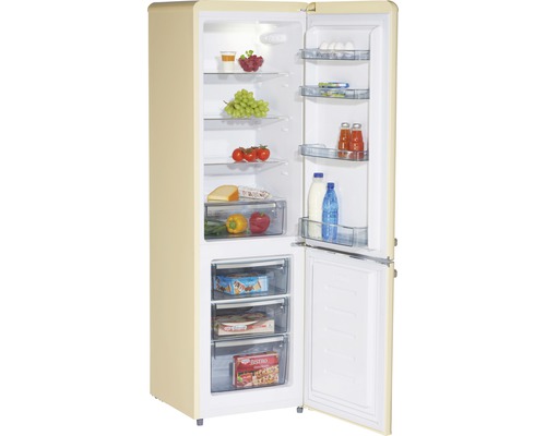 Wolkenstein KG250.4RT SC koel-vriescombinatie, afmetingen (B x H x D): 54,5 x 177,5 x 62,6 cm, koelgedeelte: 180 l, vriesgedeelte: 69 l