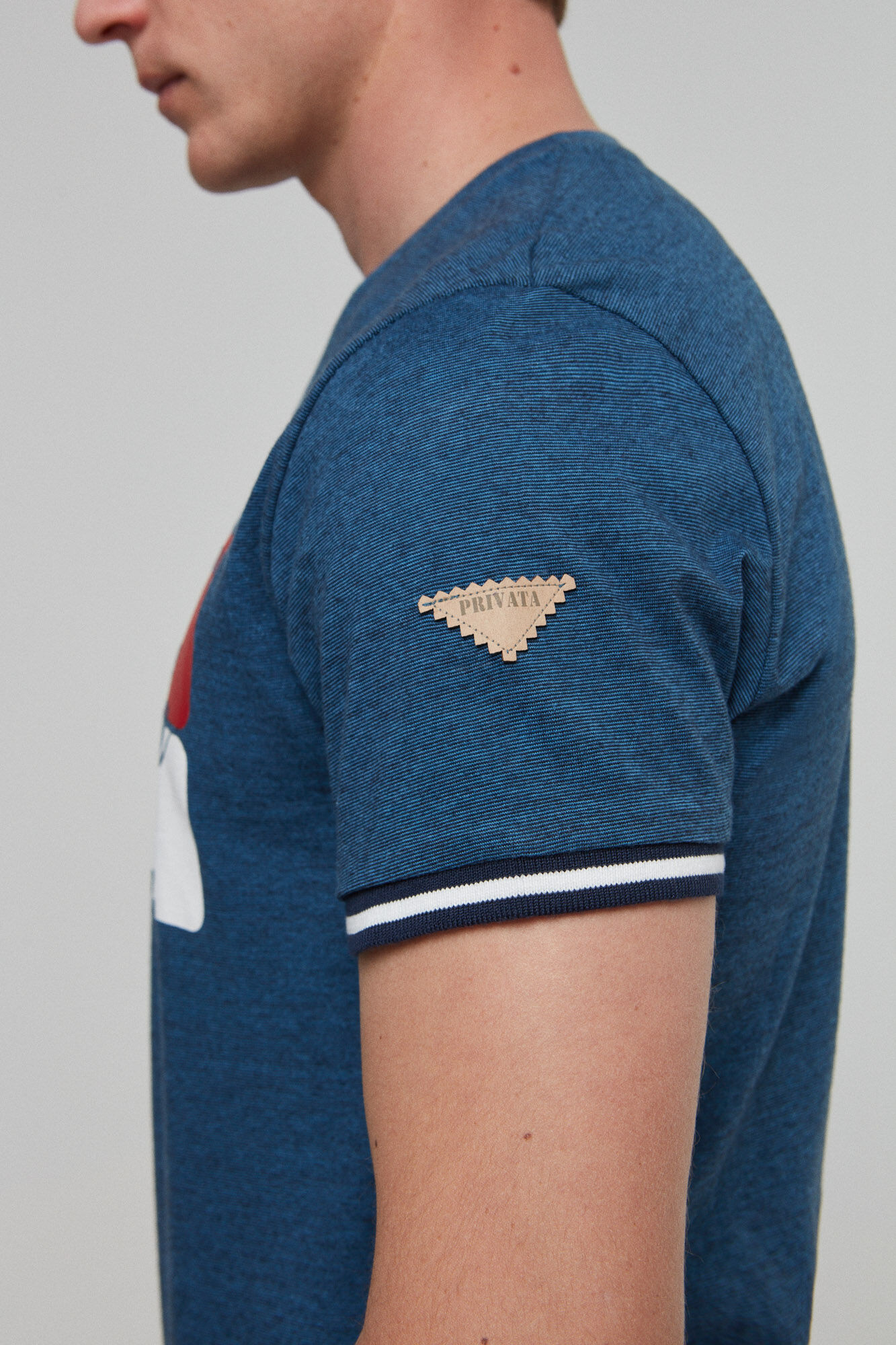 Camiseta Private MC com estampa - Azul