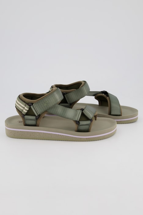Camel Active, Trekking-Sandalen, Glanzoptik, Klettverschluss