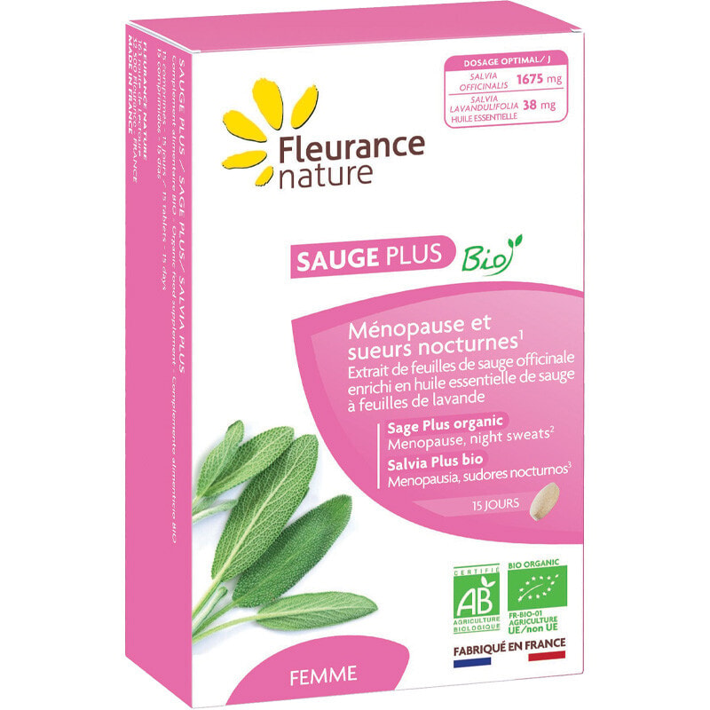 Sauge plus bio - Pour une ménopause en toute sérénité - 30 jours
