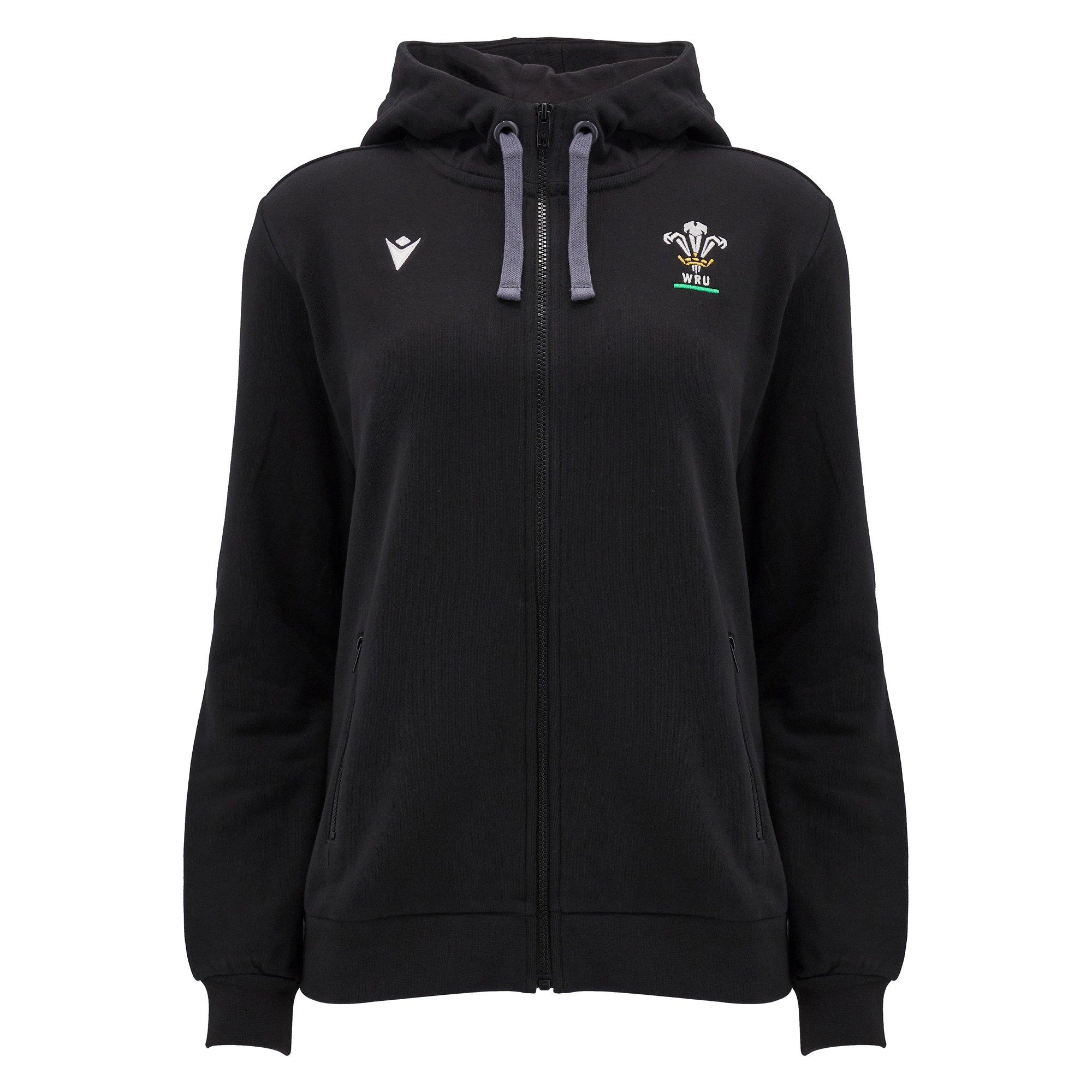 Macron Welsh Rugby Union Zip Hoodie 2024 Womens