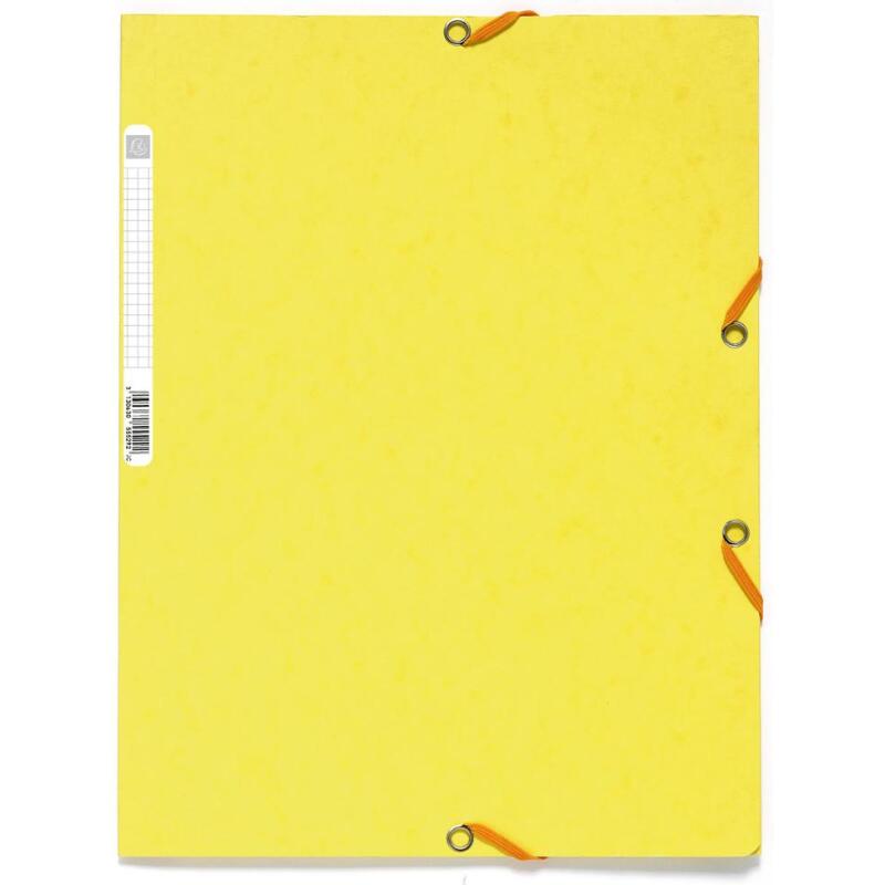 Chemise 3 rabats à élastiques carte lustrée 400g/m2 ® - A4 - Couleurs assorties pastel