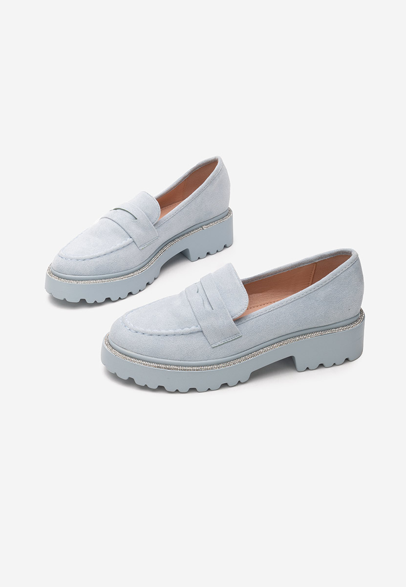 Mocassins à semelle épaisse bleus Tirra V2