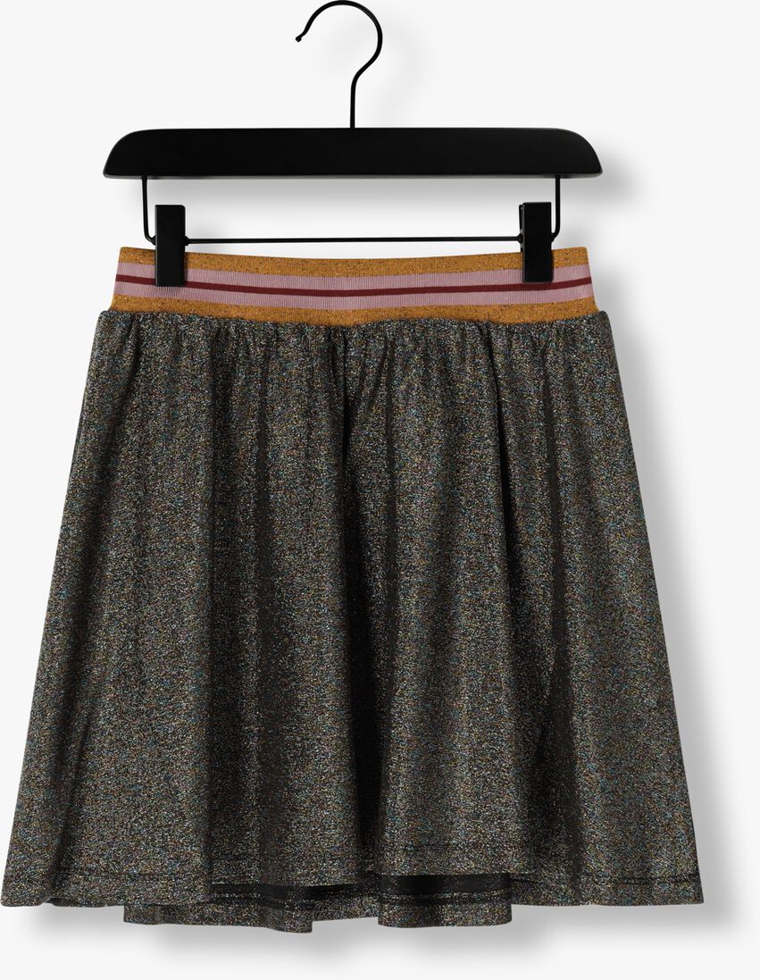 LIKE FLO zwarte like flo minirok glitter plisse skirt