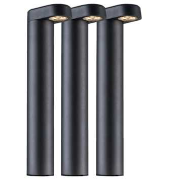 Ludeco tuinpaal Oskar startersset zwart 3 stuks