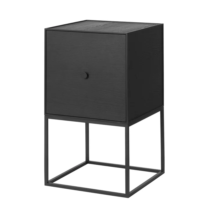 Audo - Frame Sideboard 35 (inkl. Tür), Esche schwarz gebeizt