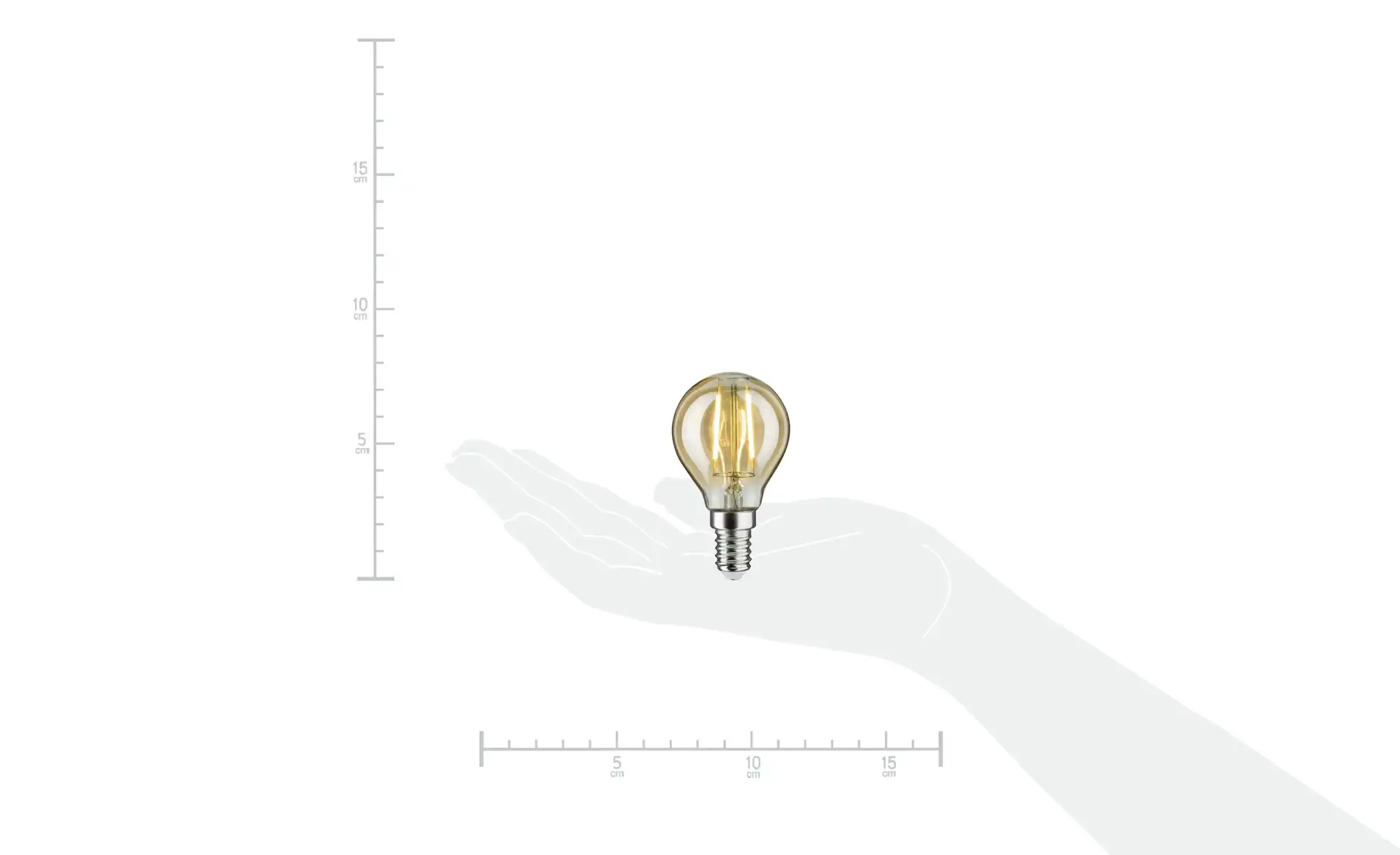 LED Vintage Tropfen E14/ 2W gold