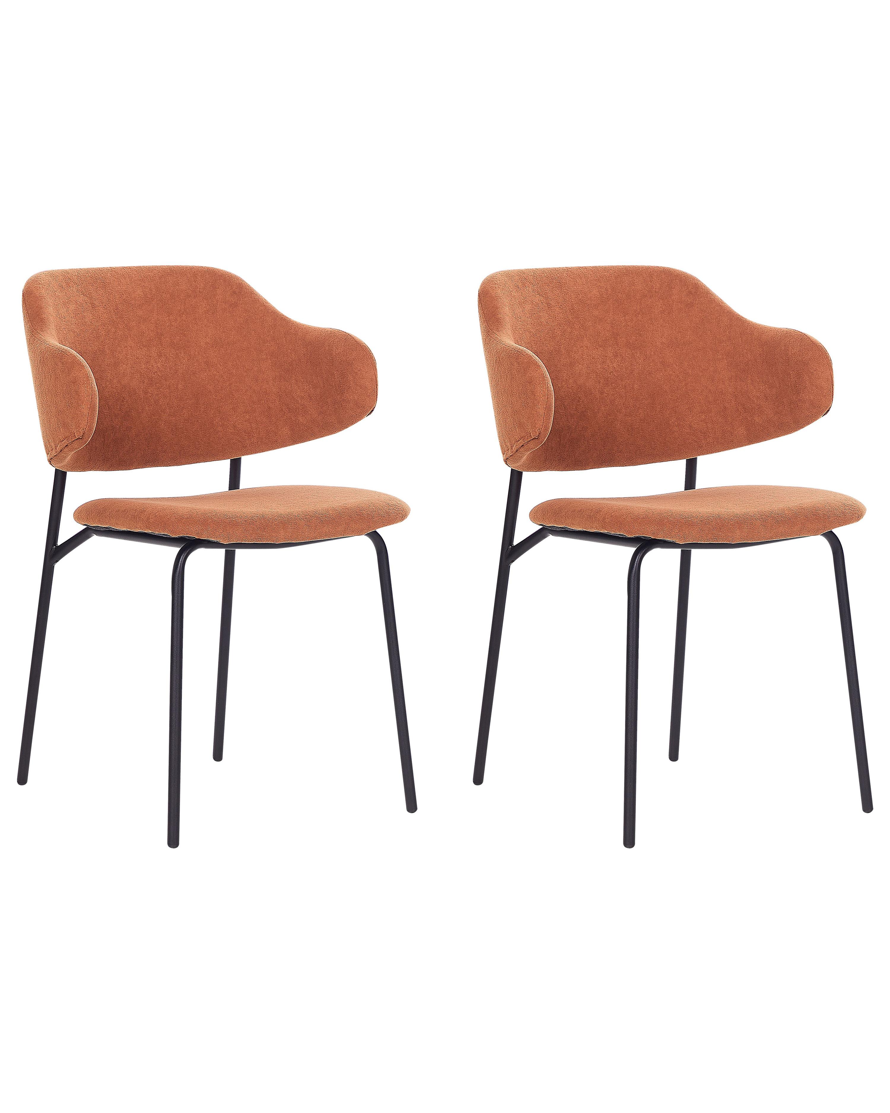 Set van 2 eetkamerstoelen KENAI Oranje