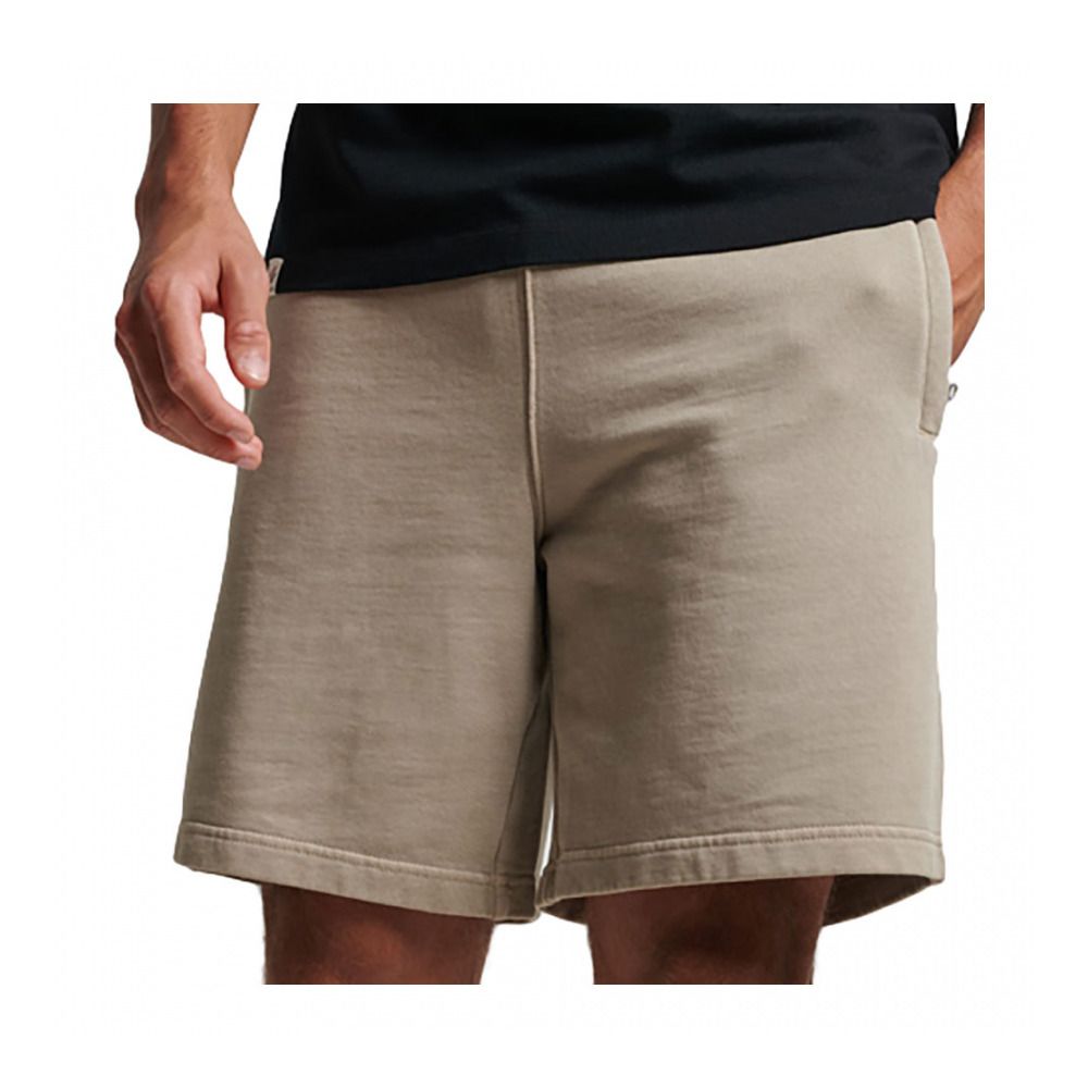 Superdry CODE ESSENTIAL OVERDYED - Short Homme stone dark grey