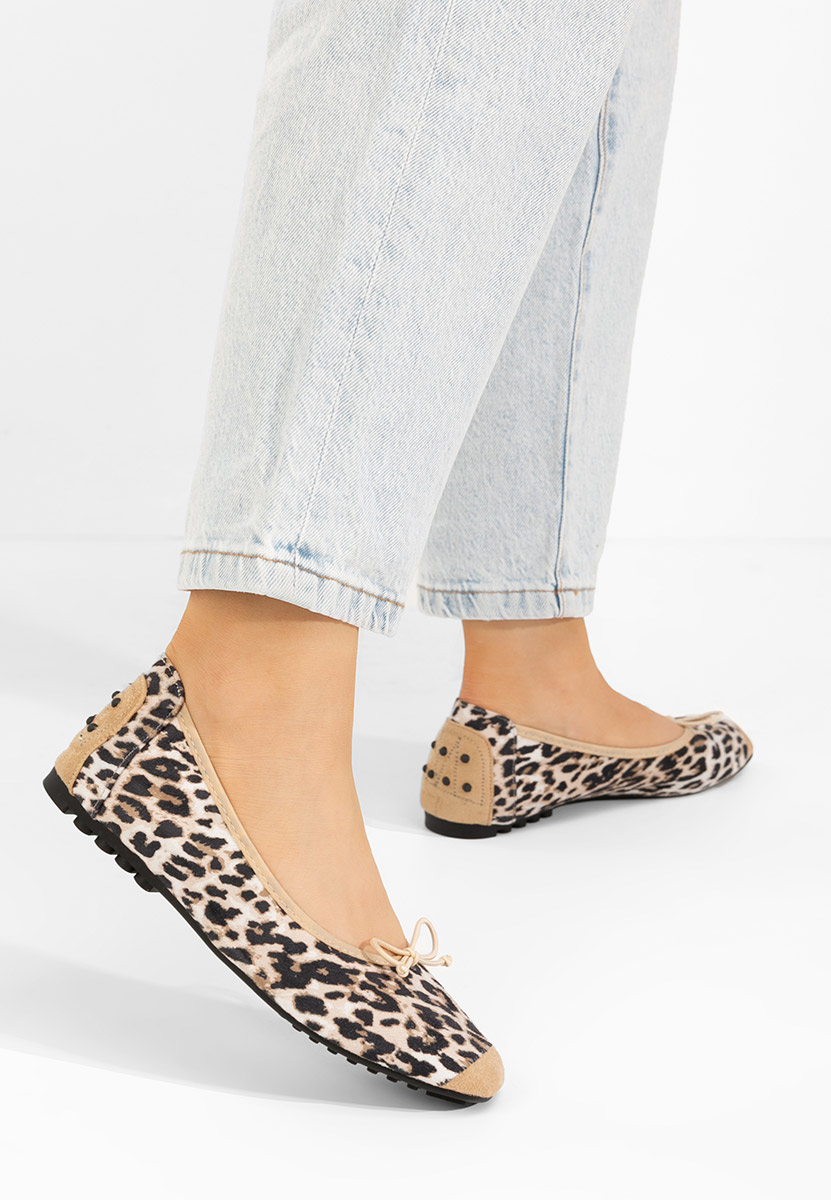 Ballerines femme leopard Amania