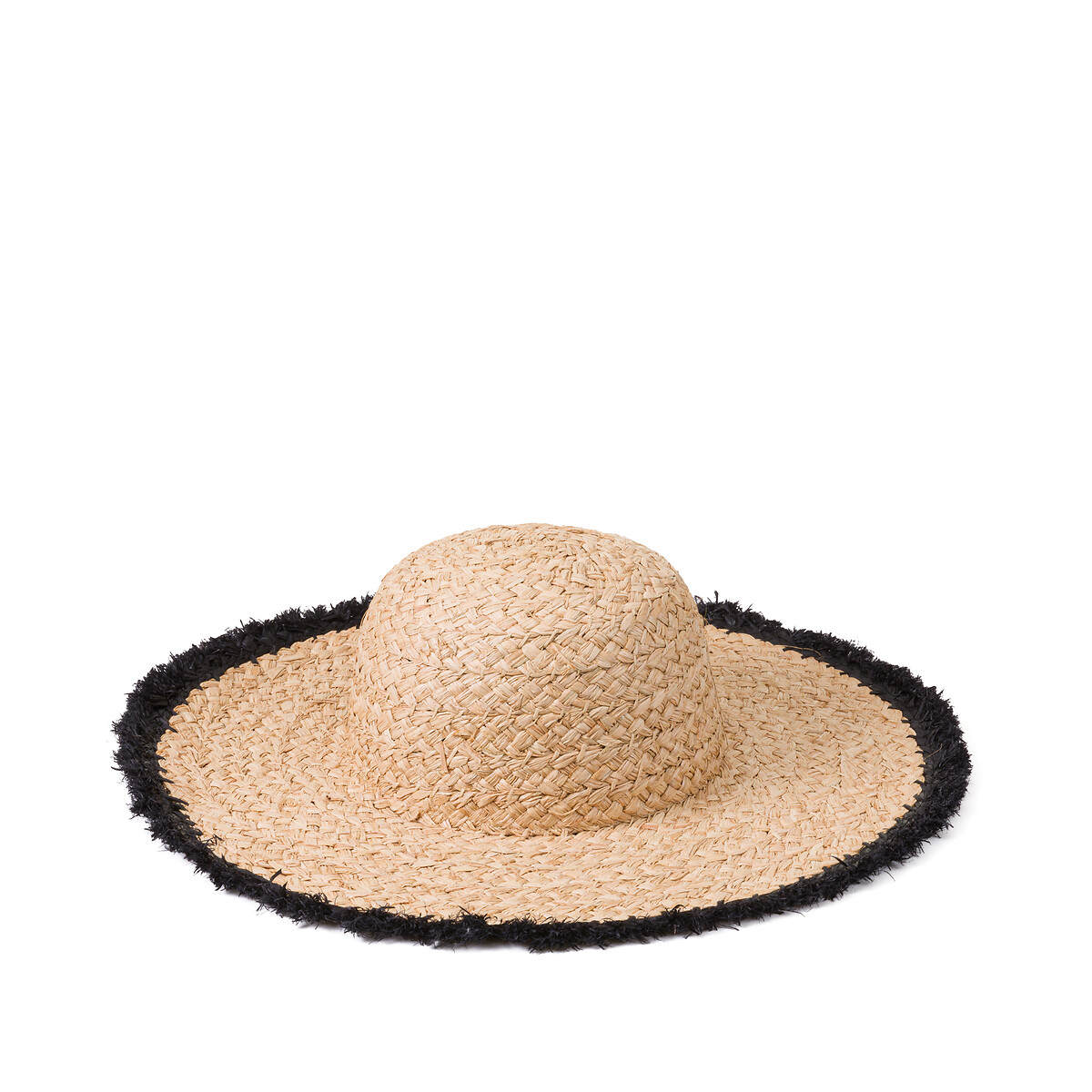 COLEÇÕES LA REDOUTE<br>Capela com acabamento em franjas pretas nas bordas