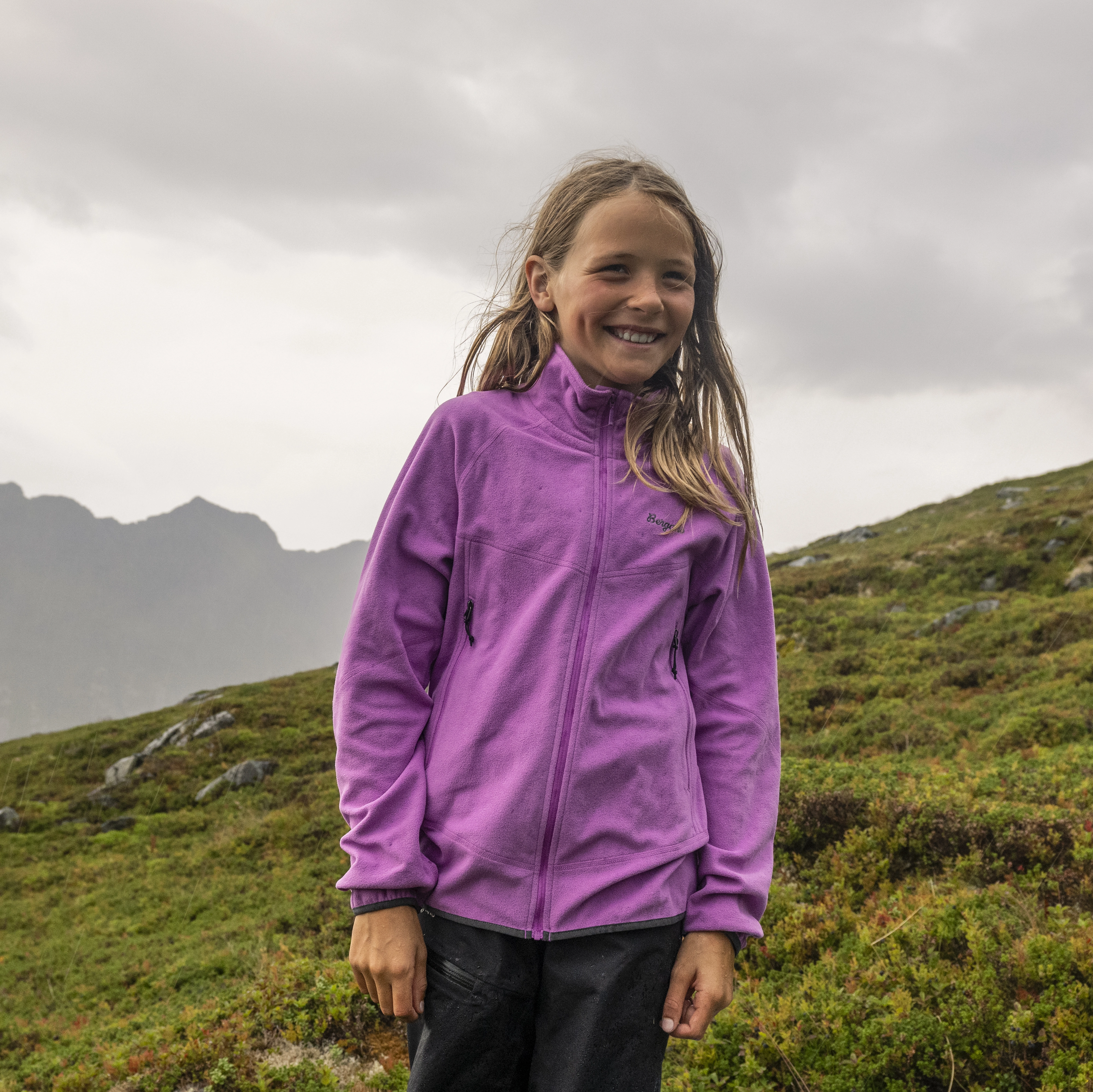 Junior Fleece Midlayer Jacket Viola Violet