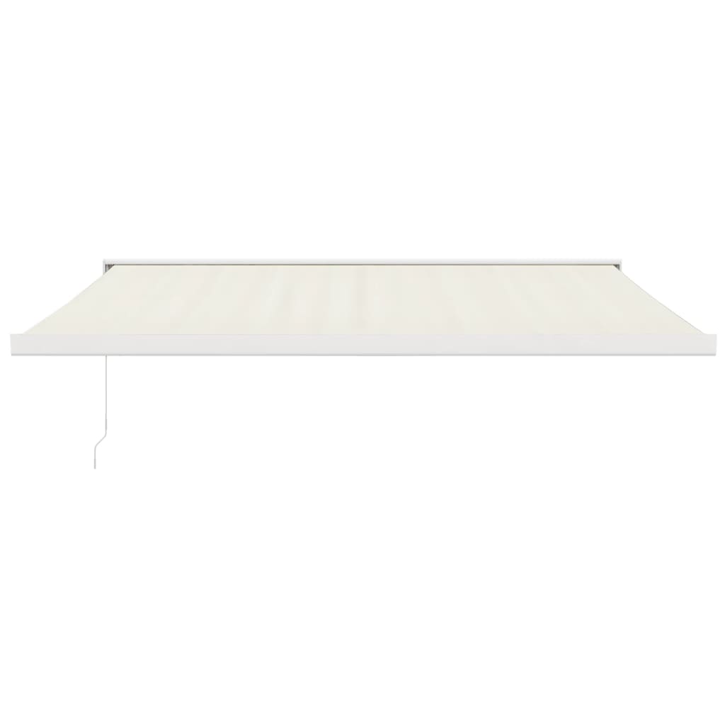 Auvent rétractable crème 4x3 m tissu et aluminium