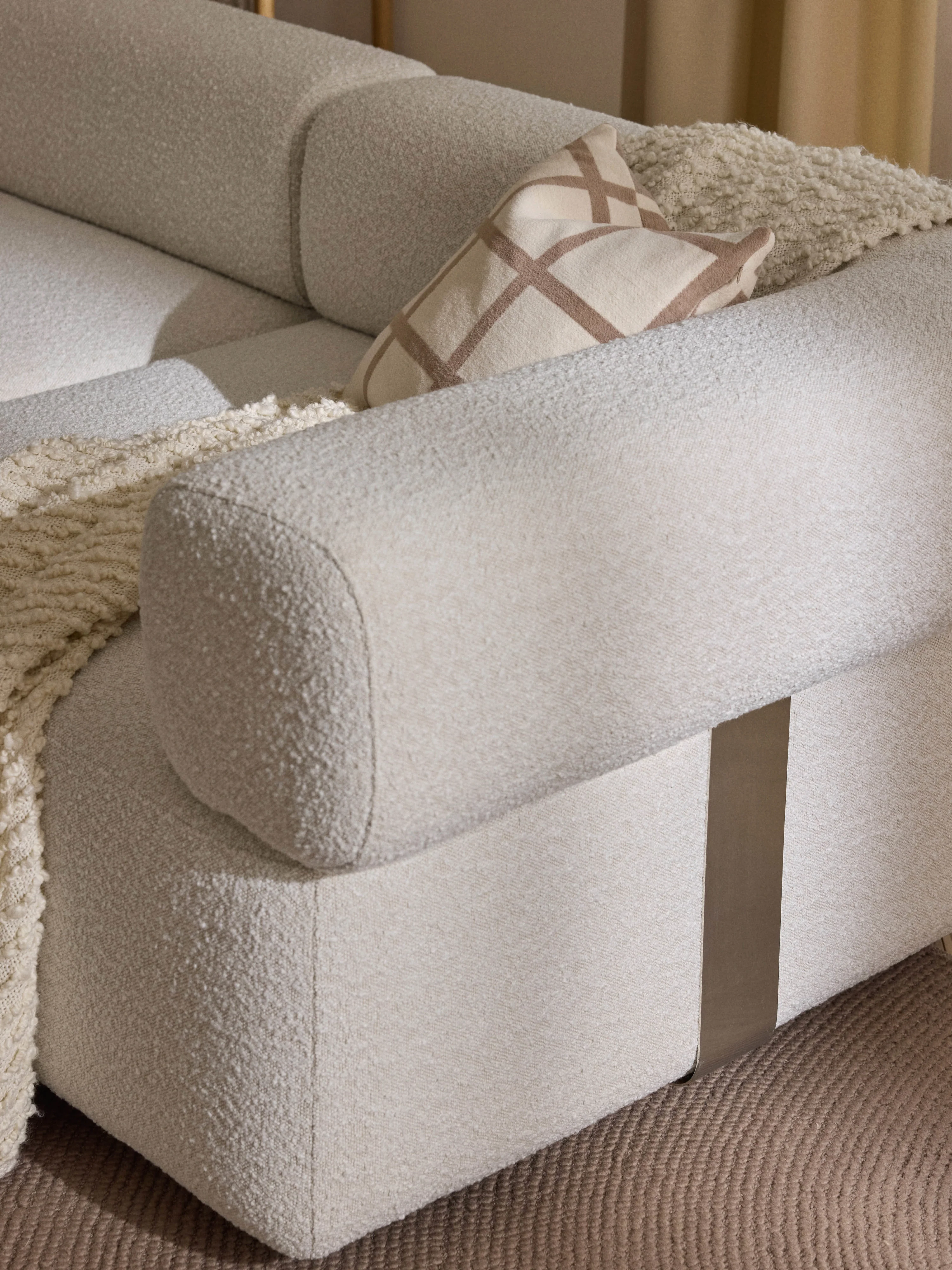 Modulaire bouclé bank Anton (3-zits)