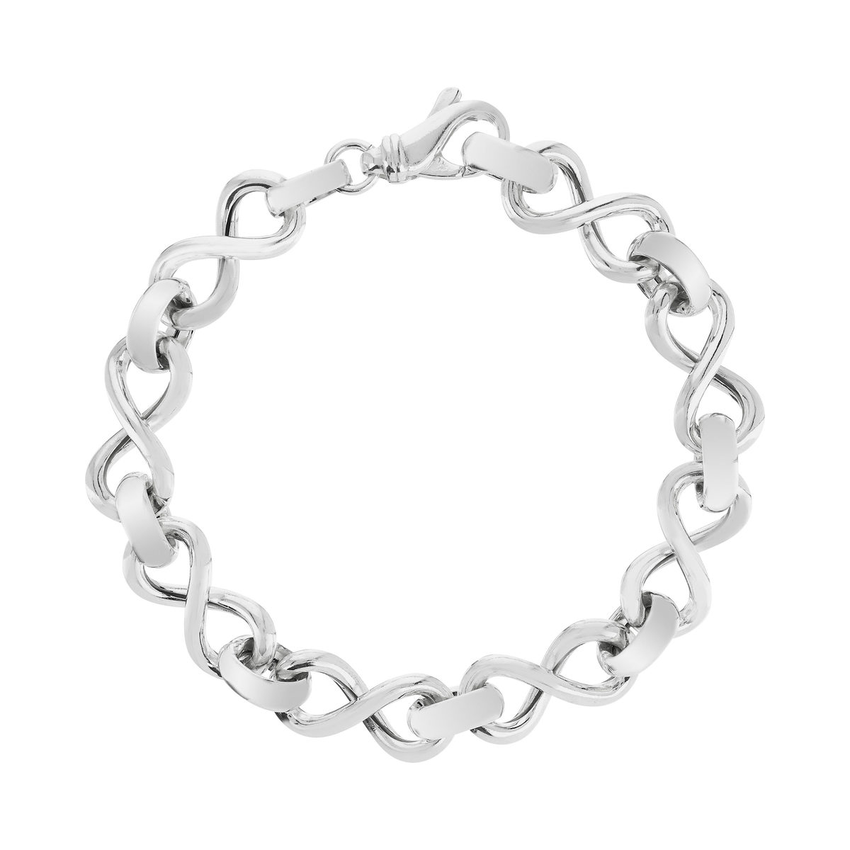 Bracelet argent 925 infinis 20,5 cm