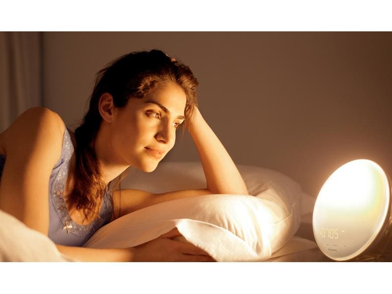 Philips Lichtwecker Wake-up Light HF3519/01 Tageslichtwecker